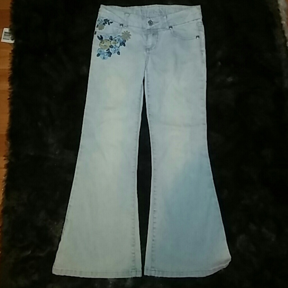 💎Girls wide leg. Light wash, excellent condition.